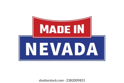 Fabricado En Nevada Vector De Sello
