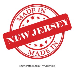 Made in New Jersey vector illustration on white background