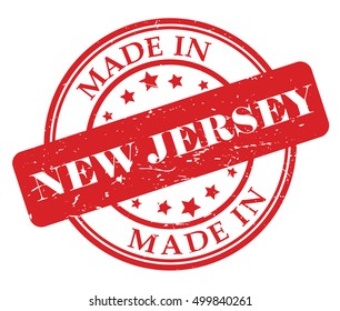 Made in New Jersey vector illustration on white background