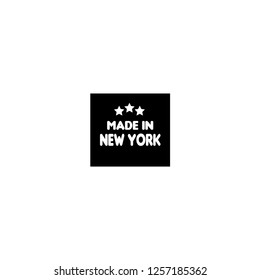 made in new york emblem, label, badge,seal. vintage stamp.package label. vector illustration