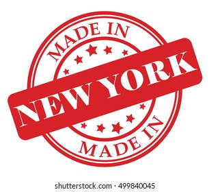 Made in New York vector illustration on white background