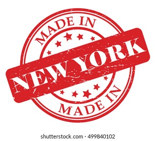 Made in New York vector illustration on white background