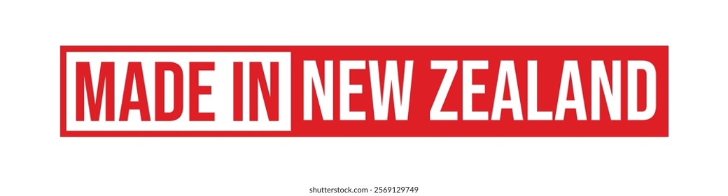 Made in New Zealand label. New Zealand product emblem. Vector illustration.