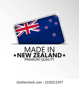 Made in Newzealand graphic and label. Element of impact for the use you want to make of it.