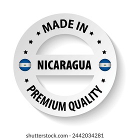 Made in Nicaragua graphic and label. Element of impact for the use you want to make of it.