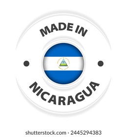 Made in Nicaragua graphic and label. Element of impact for the use you want to make of it.