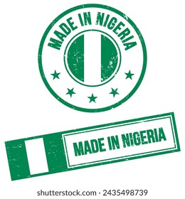 Made in Nigeria Stamp Sign Grunge Style