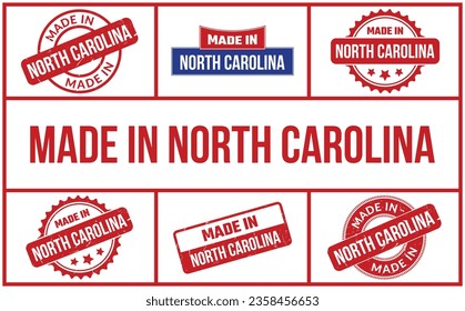 Made In North Carolina Rubber Stamp Set