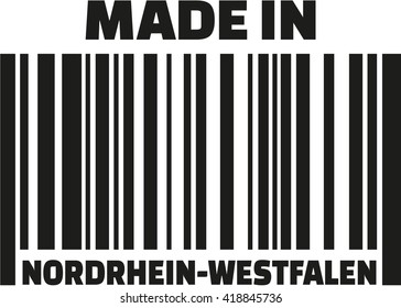 Made in North Rhine-Westphalia barcode german