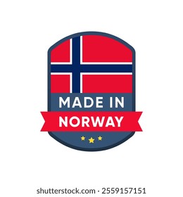 Made in Norway Banner Badge sign vector design