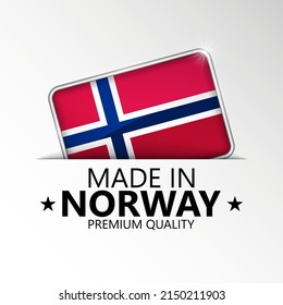 Made in Norway graphic and label. Element of impact for the use you want to make of it.