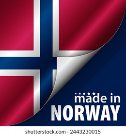 Made in Norway graphic and label. Element of impact for the use you want to make of it.