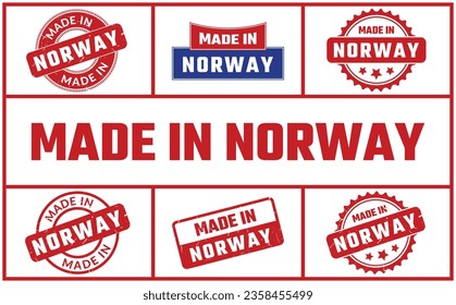 Made In Norway Rubber Stamp Set