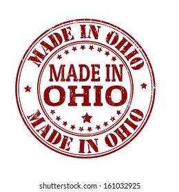 Made in Ohio grunge rubber stamp, vector illustration