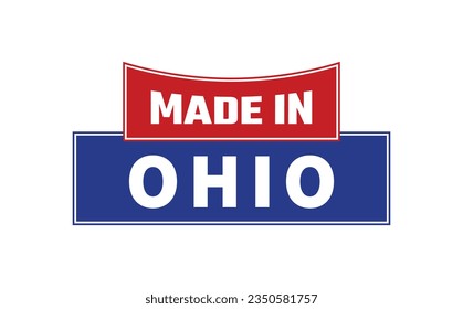 Fabricado En Vector De Sello Ohio
