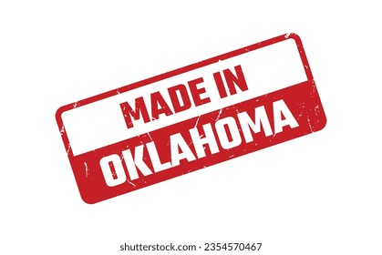 Made In Oklahoma Rubber Stamp