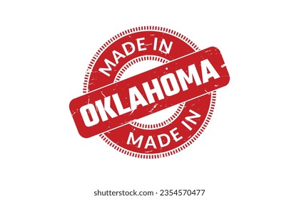 Made In Oklahoma Rubber Stamp