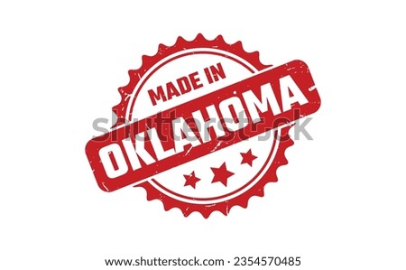 Made In Oklahoma Rubber Stamp