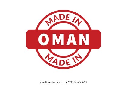 Made In Oman Rubber Stamp