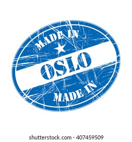Made in Oslo rubber stamp