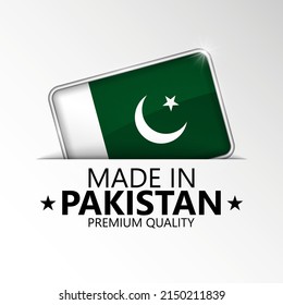 Made in Pakistan graphic and label. Element of impact for the use you want to make of it.