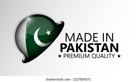 Made in Pakistan graphic and label. Element of impact for the use you want to make of it.