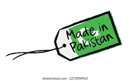 Made in Pakistan on flag