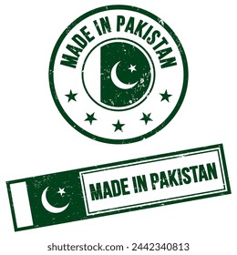 Made in Pakistan Stamp Sign Grunge Style