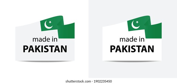 hecho en Pakistán   marca vectorial. insignia con Pakistán   marcar