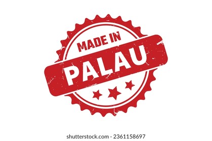 Made In Palau Rubber Stamp