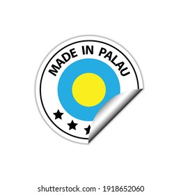 hecho en Palau   marca vectorial. insignia con Palau   marcar