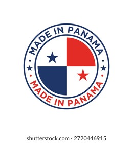 Hecho en Vector de diseño de sellos de Panamá Circle
