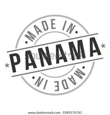 Made in Panama Quality Original Stamp Design Vector Art. Seal National product Badge vector.