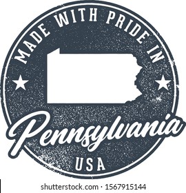 Hergestellt in Pennsylvania State Packaging Label