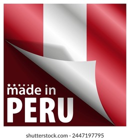 Made in Peru graphic and label. Element of impact for the use you want to make of it.
