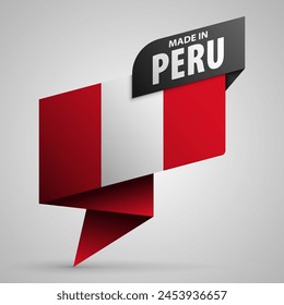 Made in Peru graphic and label. Element of impact for the use you want to make of it.