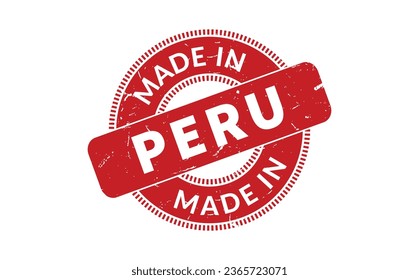 Made In Peru Rubber Stamp