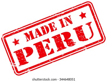 Made in Peru Rubber Stamp