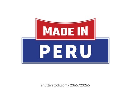 Fabricado En Perú Vector De Sello