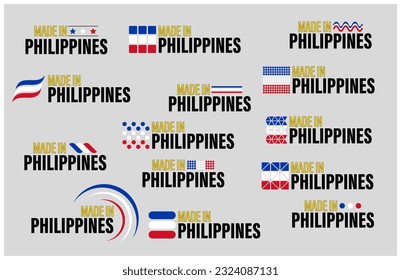 Made in Philippines graphic and label set. Element of impact for the use you want to make of it.