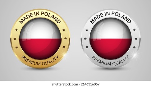 Made in Poland graphics and labels set. Some elements of impact for the use you want to make of it.