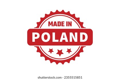 Made In Poland Rubber Stamp
