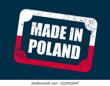 Made in Poland Stamp