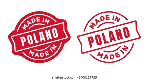 Made in Poland Stamp. Vector illustration
