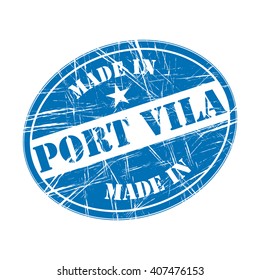 Made in Port Vila rubber stamp