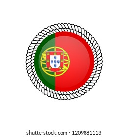 made in portugal button. 