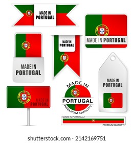 Made in Portugal graphics and labels set. Some elements of impact for the use you want to make of it.