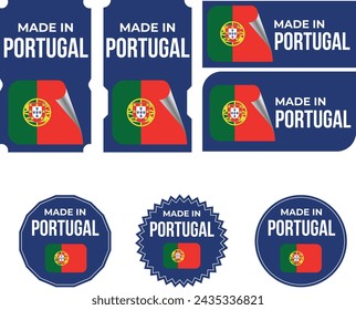 Made in Portugal Stamp. Portugal flag, Tag, Seal, Stamp, Flag, Icon vector