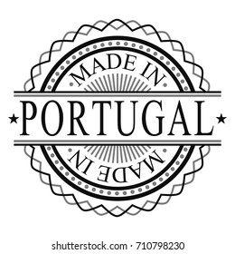 Made In Portugal Stamp Logo Icon Symbol Design