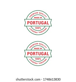 Made in Portugal vector badge.